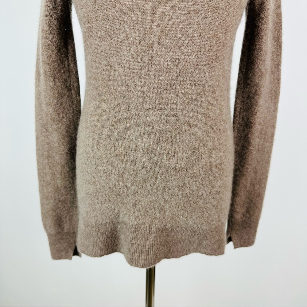Saks Fifth Avenue Brown Cashmere Crewneck Sweater XS - Picture 3 of 13